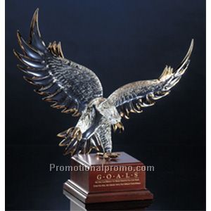 Eagle - Crystal with Gold Trim