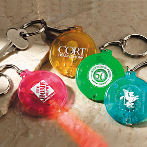 Disc light key chains