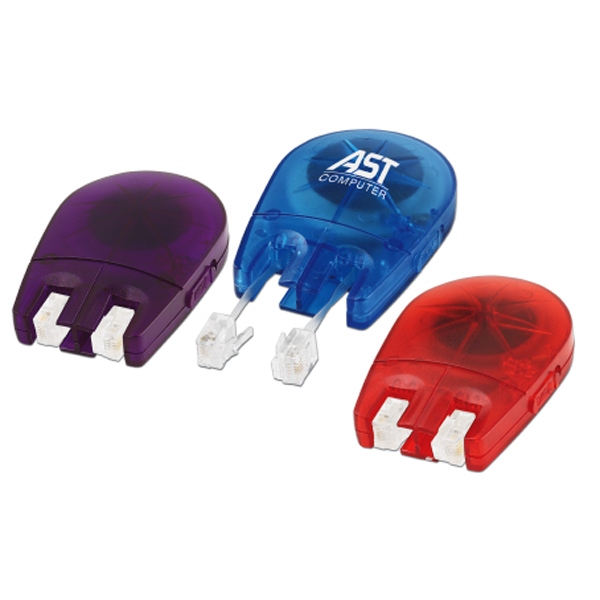 MOUSE SHAPED RETRACTABLE MODEM CORD