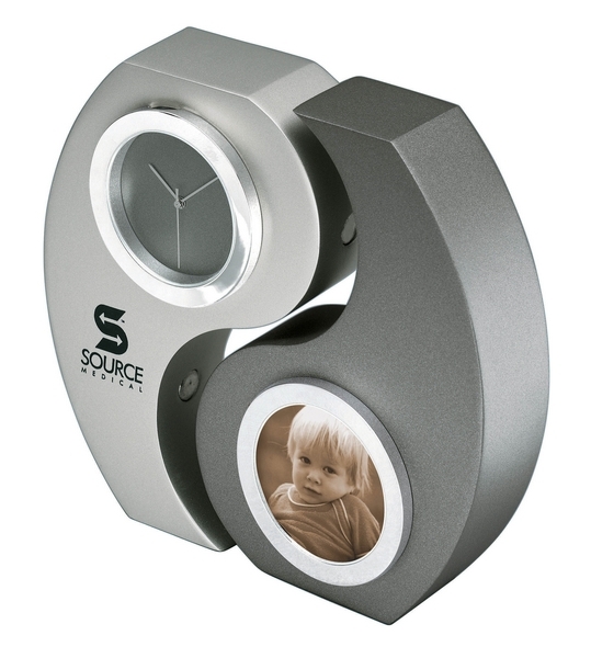 Ying Yang Clock with Frame