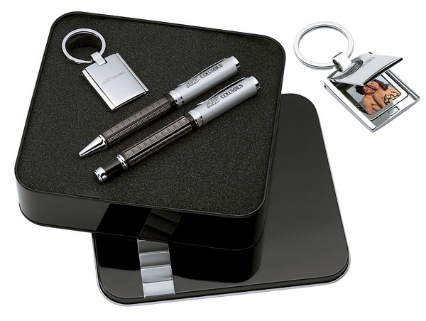 Ballpoint Pen / Rollerball Pen / Keyring - Photo Locket Giftset