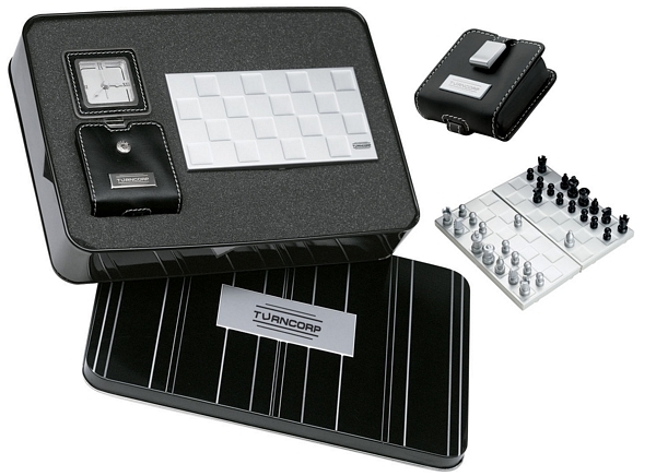 Travel Alarm Clock / Traveler Chess Set Giftset