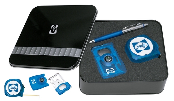 Ballpoint Pen / 12' Translucent Tape / 10 in 1 Compass Survival Card Giftset