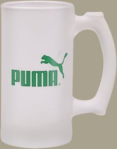 12.5 oz Frosted Glass Mug