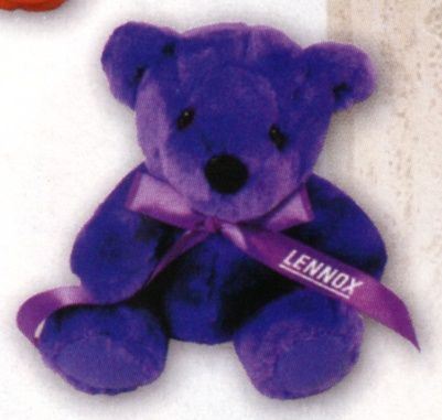 Purple Bear with Ribbon