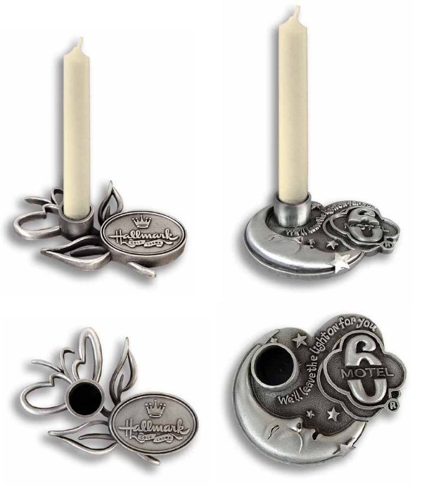 Custom Pewter Candleholders