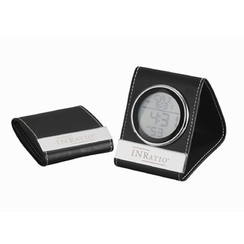 Executive Leather Alarm Clock