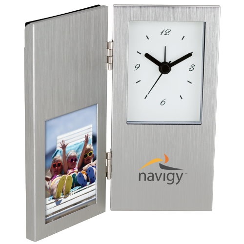 HINGED CLOCK & PICTURE FRAME