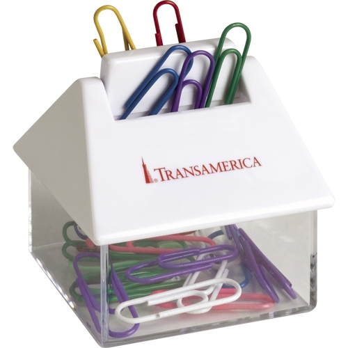 House Shaped Paper Clip Dispenser