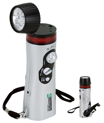 MINI SURVIVAL FLASHLIGHT/RADIO