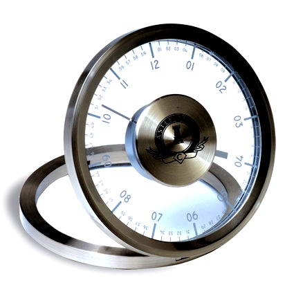 FOLDABLE METROPOLIS METAL TABLE CLOCK