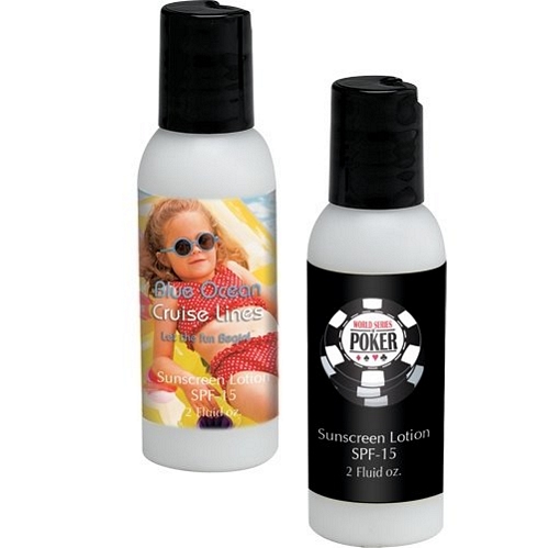 2oz Sunblock w/4 Color Label  SPF15