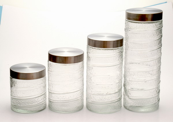 Storage jar with metal lid
  
   
     
    