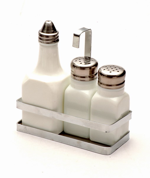 cruet set with metal stand
  
   
     
    