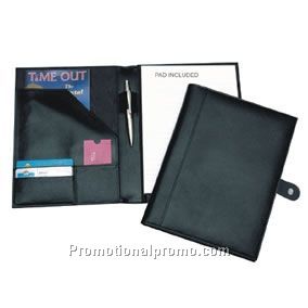 A4 leather folder with tab