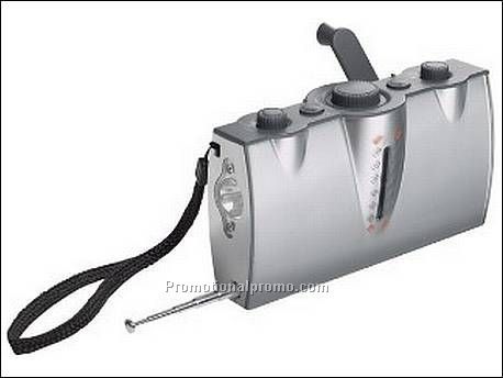 AM/FM dynamoradio met zaklamp,...