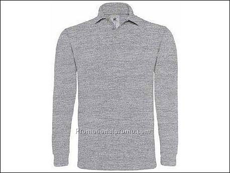 B&C Heavymill TT LSL Heather Grey