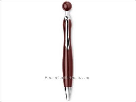 Balpen met chromen details