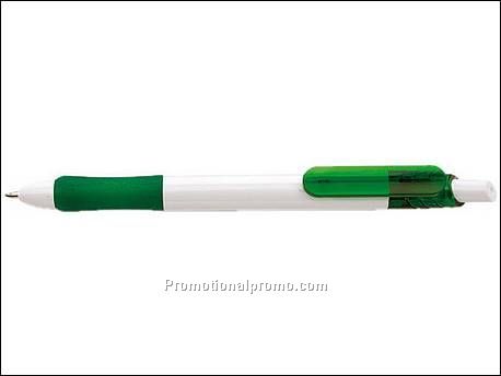 Blauw schrijvende balpen met...