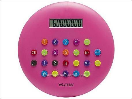 Calculator Tasty solid plastic pink