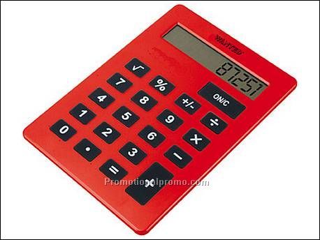 Calculator XXL plastic red