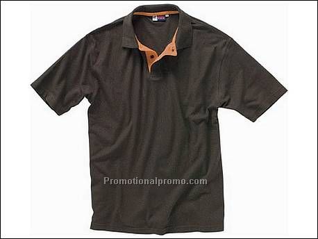 Chelsea polo bi-colour. 1x1 rib gebre...