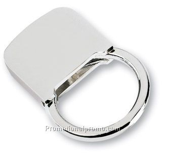 Chrome-plated key ring