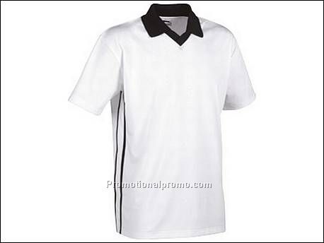 Cool fit v-neck polo. 1x1 gebreide ri...
