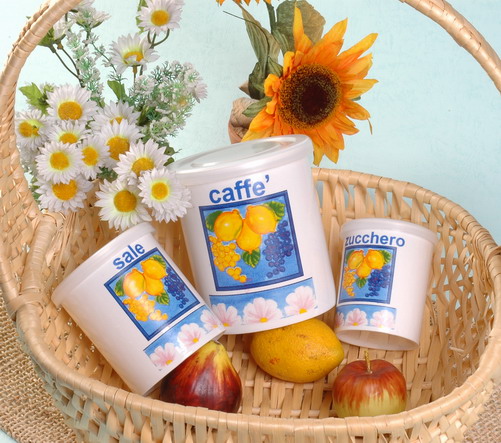 storage jar set with decal
  
   
     
    