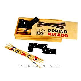 DOMINO AND MIKADO GAME SET
