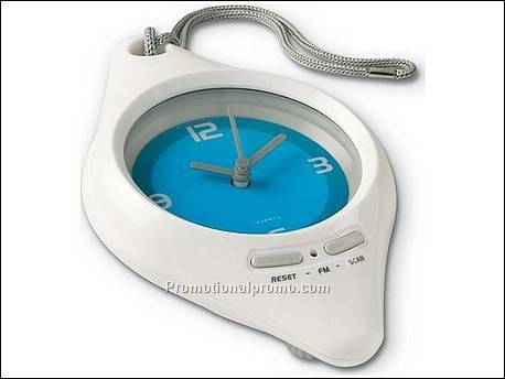 Doucheradio met klok