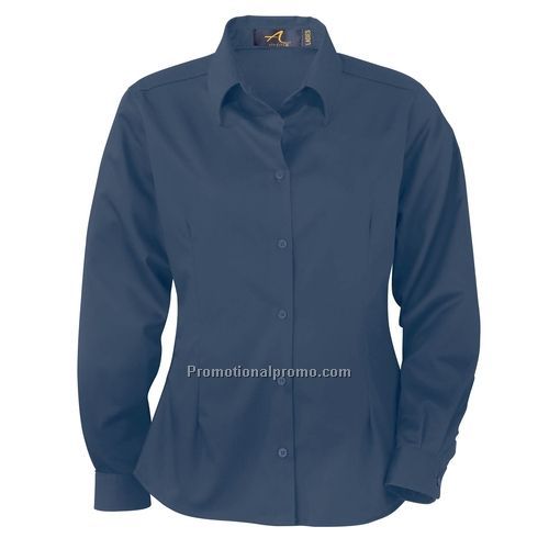 Dress Shirt -  Ladies' Long Sleeve Twill Shirt, Poly / Cotton