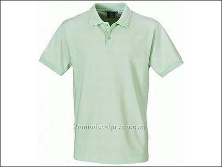 Fade tipping polo. Voorgewassen. Knop...