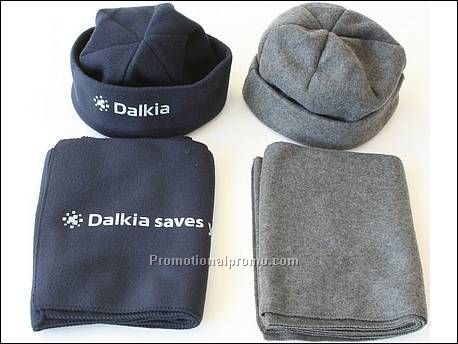 Fleece muts en sjaal