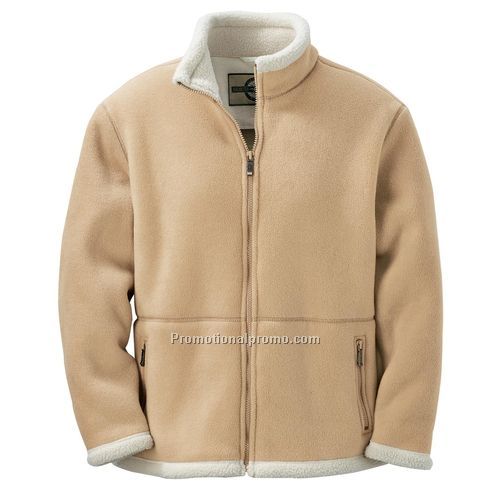 Fleece Jacket -  Ladies' Bonded Shearling Fleece Jacket, Spun Polyester