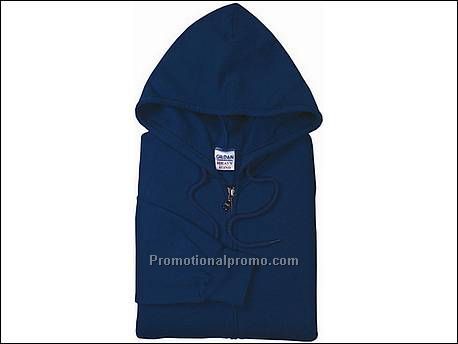Gildan Full Zip Hooded Sweater, 32 Navy