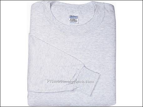 Gildan T-shirt Cotton L/S, 93 Ash