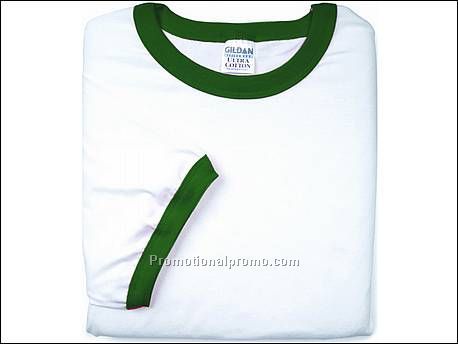 Gildan T-shirt Cotton Ringer, FD30 White/FG