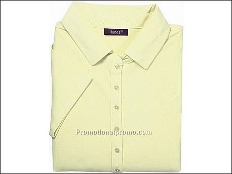 Hanes Polo 7 Button, Lime
