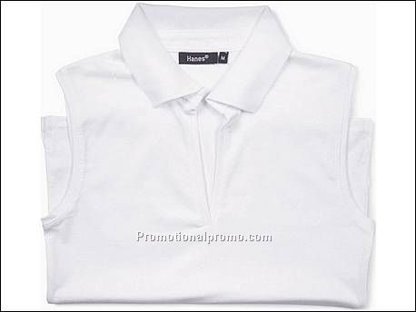 Hanes Polo BeauTy Sleeveless, White