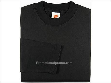 Hanes T-shirt Heavy-T L/S, Black