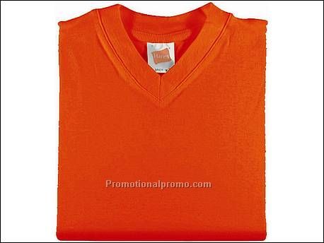 Hanes T-shirt V-neck Spicy, Orange