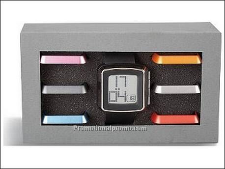 Horloge met kunststof kast,...