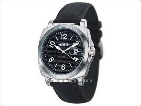 Horloge met metalen kast in...