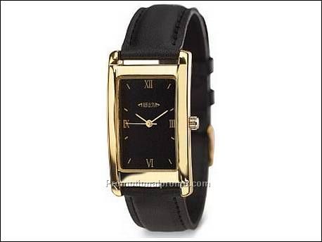 Horloge met metalen kast in goud...