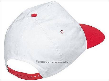 Katoenen witte baseballcap met