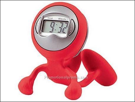 Klok in de vorm van een mannetje...