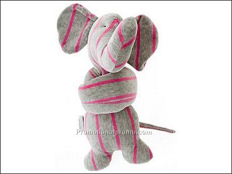Knotted cuddle toy Elephant velvet
