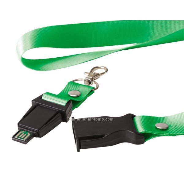Lanyard with USB Flash Drive UB-1625GN