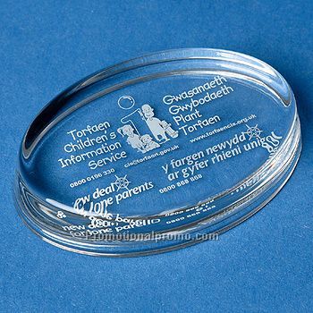 Large Oval Paperweight